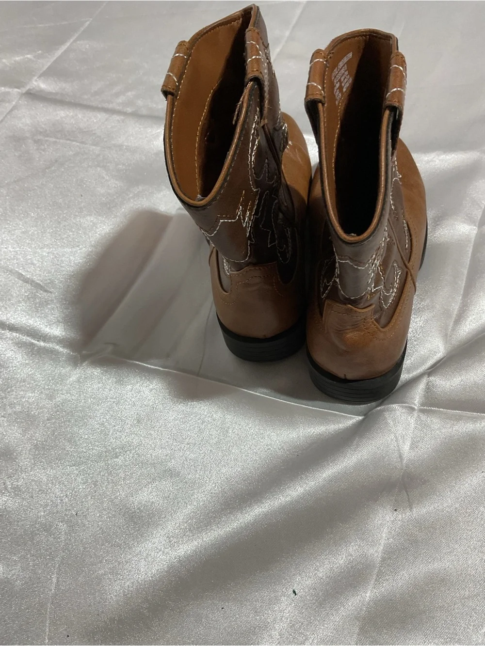 Kids Brown Western Cowboy Boots - Classic Pull-On Style